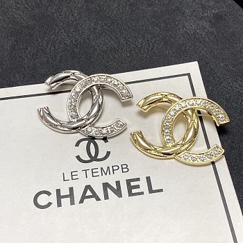 Chanel Brooch Silver/Gold