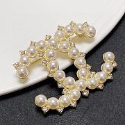 Chanel Brooch Pearl Diamond  - 5