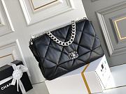 Chanel 19 Black Silver Buckle Size 25 x 36 x 11 cm - 6