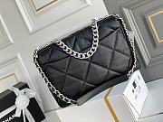 Chanel 19 Black Silver Buckle Size 25 x 36 x 11 cm - 5