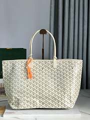 Goyard Saint Louis GM White Size 47 x 27 x 14 cm - 3