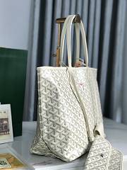 Goyard Saint Louis GM White Size 47 x 27 x 14 cm - 5