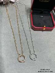 Cartier CNC Thick Chain Smooth Nail Necklace - 1