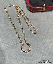 Cartier CNC Thick Chain Smooth Nail Necklace - 2