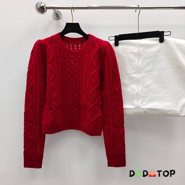 Dior Fitted Sweater Red  - 1