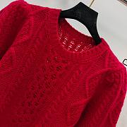 Dior Fitted Sweater Red  - 2