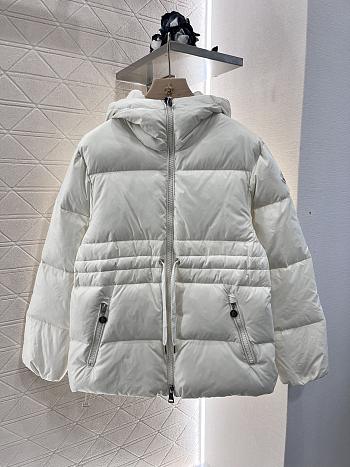 Moncler Hooded Drawstring Waist Down Jacket