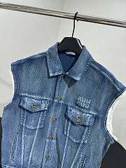 Miu Miu Washed Velvet Vest - 2