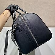 Prada Travel Bag Long Shoulder Strap Saffiano Leather Black Size 51 x 27.5 x 25 cm - 2