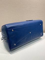 Prada Travel Bag Long Shoulder Strap Saffiano Leather Blue Size 51 x 27.5 x 25 cm - 4