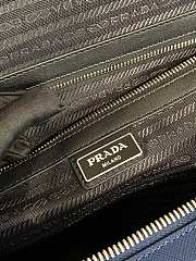 Prada Travel Bag Long Shoulder Strap Saffiano Leather Blue Size 51 x 27.5 x 25 cm - 2