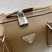 Prada Travel Bag Long Shoulder Strap Saffiano Leather Brown Size 51 x 27.5 x 25 cm - 6