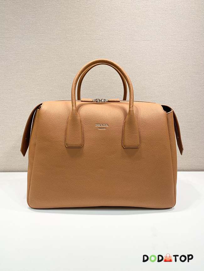 Prada Bag Travel Duffle Luggage Brown Size 51 x 33 x 19 cm - 1