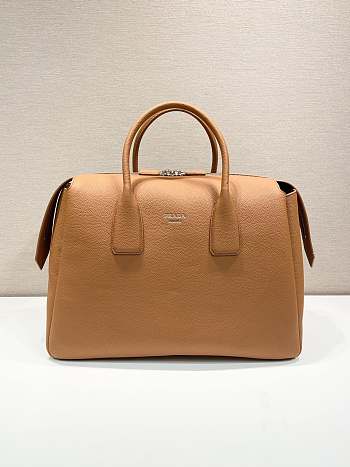 Prada Bag Travel Duffle Luggage Brown Size 51 x 33 x 19 cm