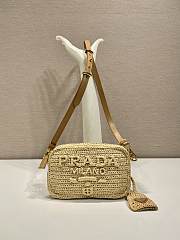 Prada Raffia Shoulder Bag Size 19 x 12 x 6 cm - 1