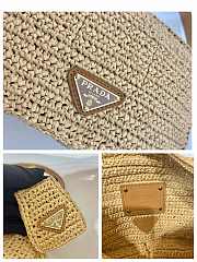 Prada Raffia Shoulder Bag Size 19 x 12 x 6 cm - 2