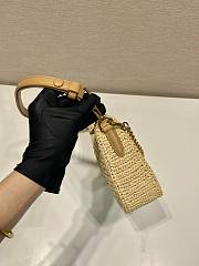 Prada Straw-Woven Hobo Bag Size 23 x 17 x 6.5 cm - 4