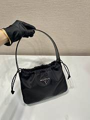 Prada Drawstring Underarm Bag Black Size 23 x 18 x ​8 cm - 6