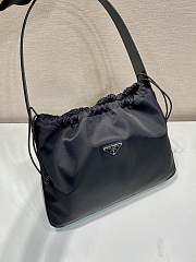 Prada Drawstring Underarm Bag Black Size 37 x 31 x 8 cm - 2