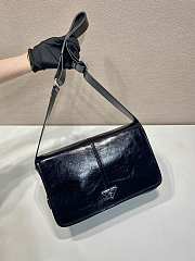 Prada Messenger Waxed Bag Black Size 31 x 21 x 11 cm - 6