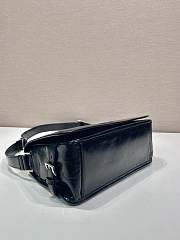 Prada Messenger Waxed Bag Black Size 31 x 21 x 11 cm - 3