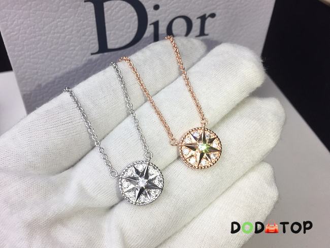 Dior Full Diamond Compass Necklace  - 1