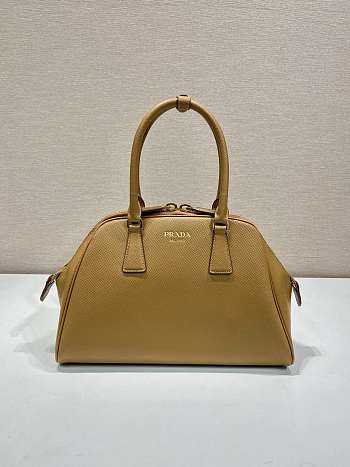 Prada Medium Saffiano Leather Bag Brown Size 21.5 x 32 x 10.5 cm