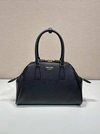 Prada Medium Saffiano Leather Bag Black Size 21.5 x 32 x 10.5 cm