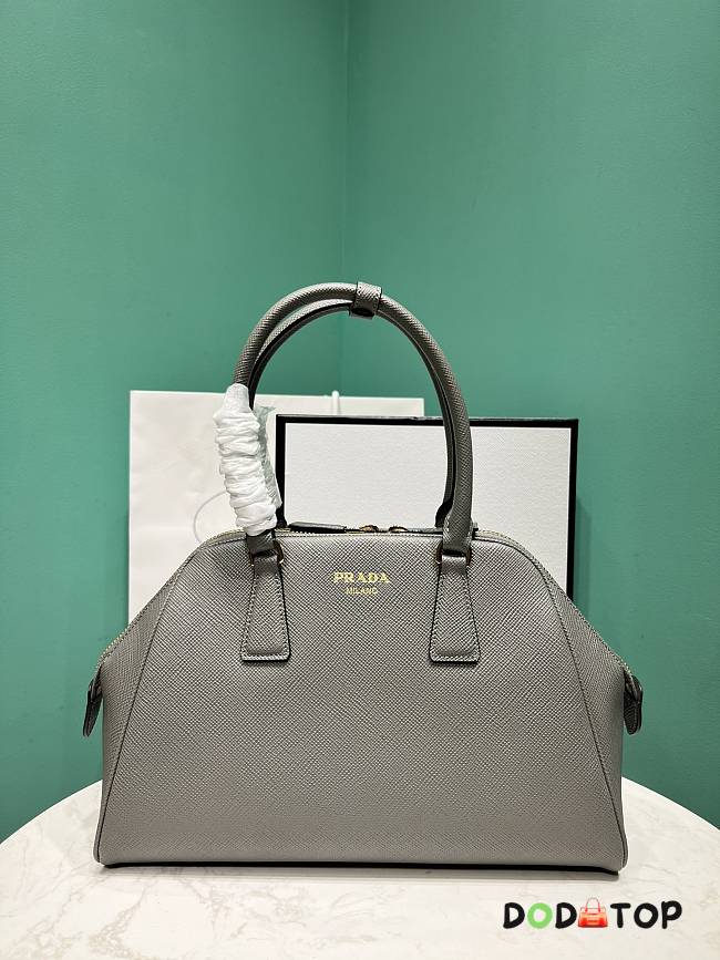 Prada Medium Saffiano Leather Bag Grey Size 21.5 x 32 x 10.5 cm - 1