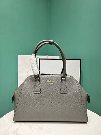 Prada Medium Saffiano Leather Bag Grey Size 21.5 x 32 x 10.5 cm