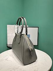 Prada Medium Saffiano Leather Bag Grey Size 21.5 x 32 x 10.5 cm - 5