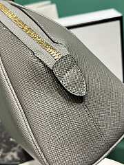 Prada Medium Saffiano Leather Bag Grey Size 21.5 x 32 x 10.5 cm - 4