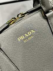 Prada Medium Saffiano Leather Bag Grey Size 21.5 x 32 x 10.5 cm - 2