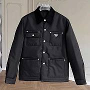 Prada Men Re-Nylon Blouson Jacket-Black - 1