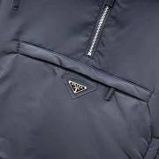 Prada Women Re-Nylon Blouson Jacket with Enameled Metal Triangle Logo Black - 5