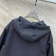 Prada Women Re-Nylon Blouson Jacket with Enameled Metal Triangle Logo Black - 4