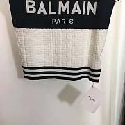 Balmain Women Monogrammed Bouclette Knit Top - 6