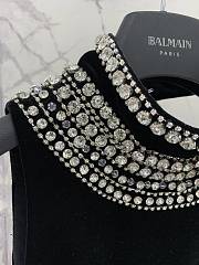 Balmain Pearl Dress Black - 6