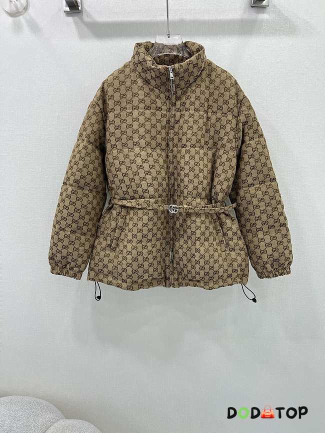 Gucci Down Jacket Brown  - 1