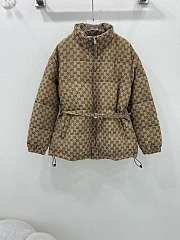 Gucci Down Jacket Brown  - 1