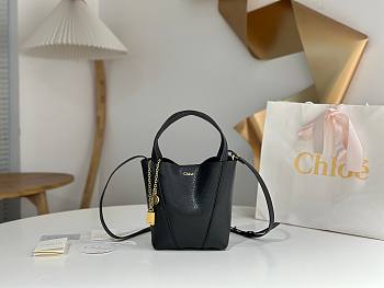 Chloe New Small Spin Bag Black Size 18 x 19 x 8 cm