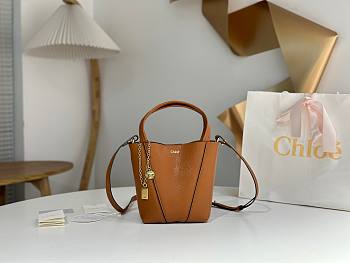 Chloe New Small Spin Bag Brown Size 18 x 19 x 8 cm