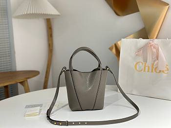 Chloe New Small Spin Bag Grey Size 18 x 19 x 8 cm