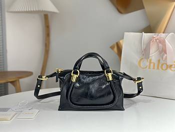 Chloe Paraty 24 Black Bag Size 27 x 16 x 15 cm