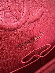 Chanel Classic Flap Bag Caviar Red Gold Hardware Size 25 cm - 4