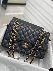 Chanel CF Lambskin Bodin Joyeux Black Gold Hardware Size 30 cm - 1