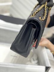 Chanel CF Lambskin Bodin Joyeux Black Gold Hardware Size 30 cm - 6