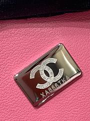 Chanel CF Lambskin Bodin Joyeux Pink Silver Hardware Size 20 cm - 5