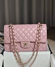 Chanel CF Lambskin Bodin Joyeux Light Pink Gold Hardware Size 25 cm - 1