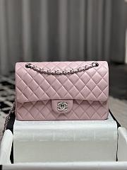 Chanel CF Lambskin Bodin Joyeux Light Pink Silver Hardware Size 25 cm - 1